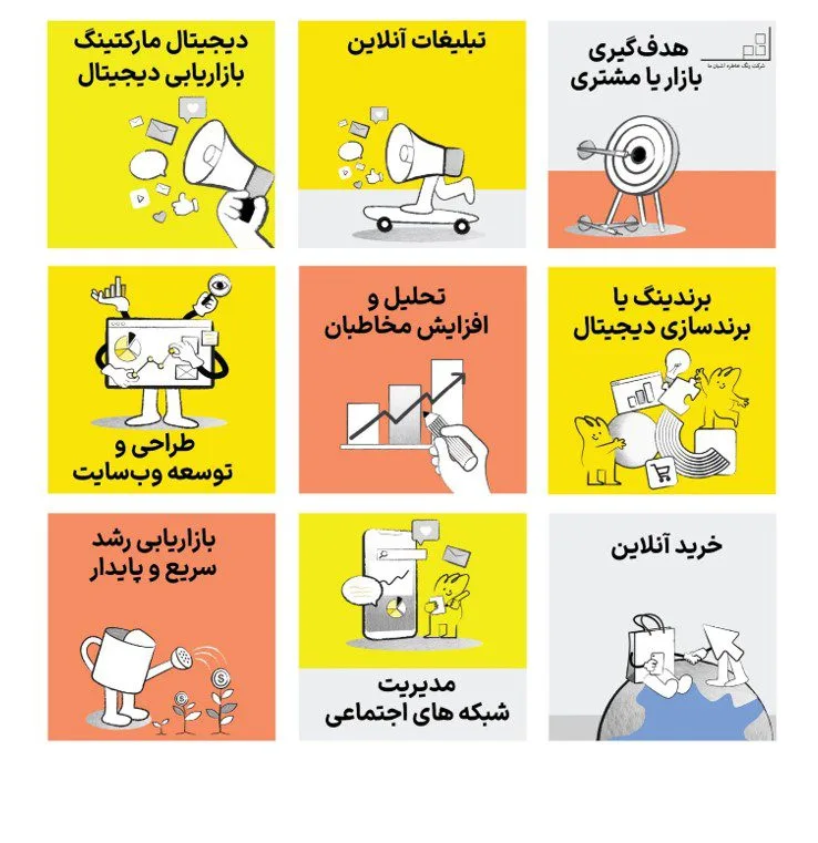 خدمات دیجیتال مارکتینگ | شرکت رخام (رنگ خاطره آشیان ما) در مشهد