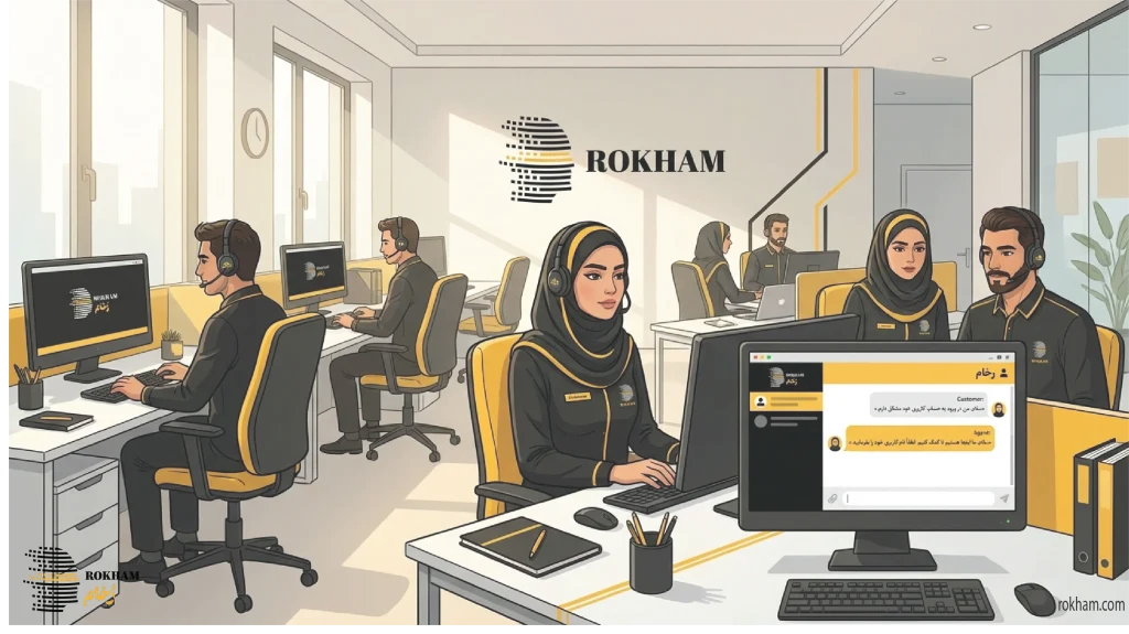 تیم پشتیبانی و مشاوره شرکت رخام برای فروش و تبلیغات در نت ملی