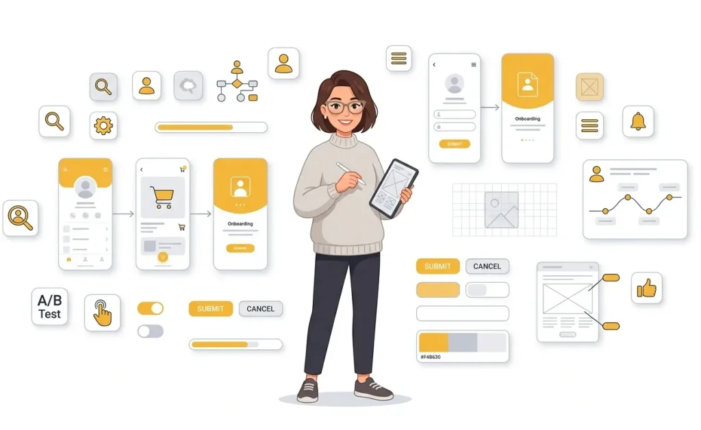 طراحی رابط کاربری (UI) و تجربه کاربری (UX)