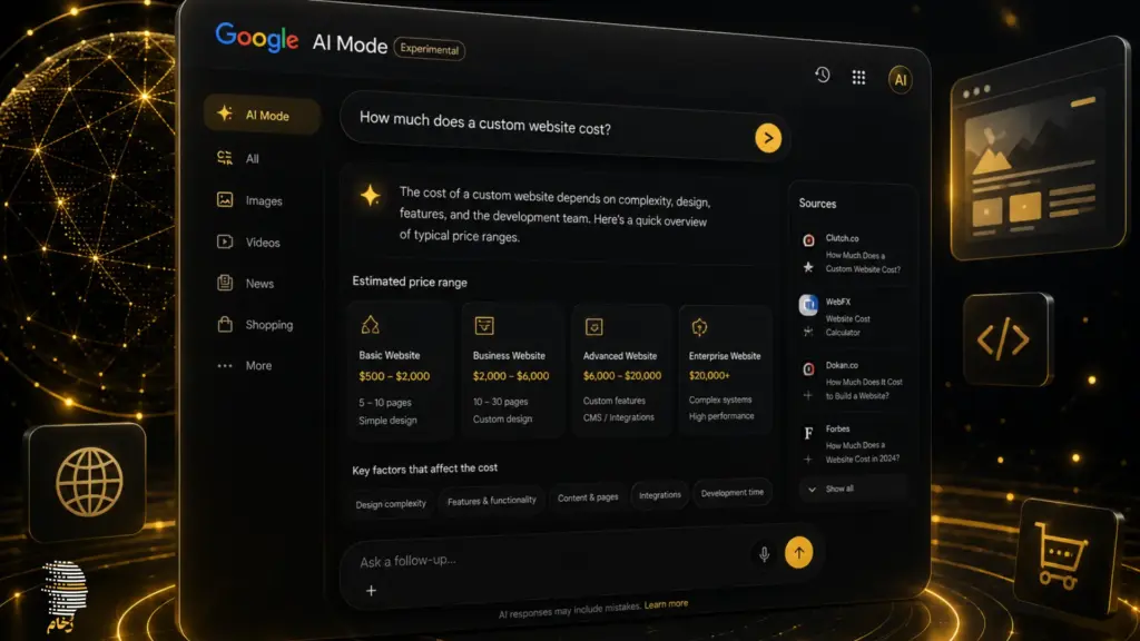 Google AI Mode چیست؟ راهنمای کامل + تأثیر بر سئو و AI Search 7 Google AI Mode چیست؟ راهنمای کامل + تأثیر بر سئو و AI Search